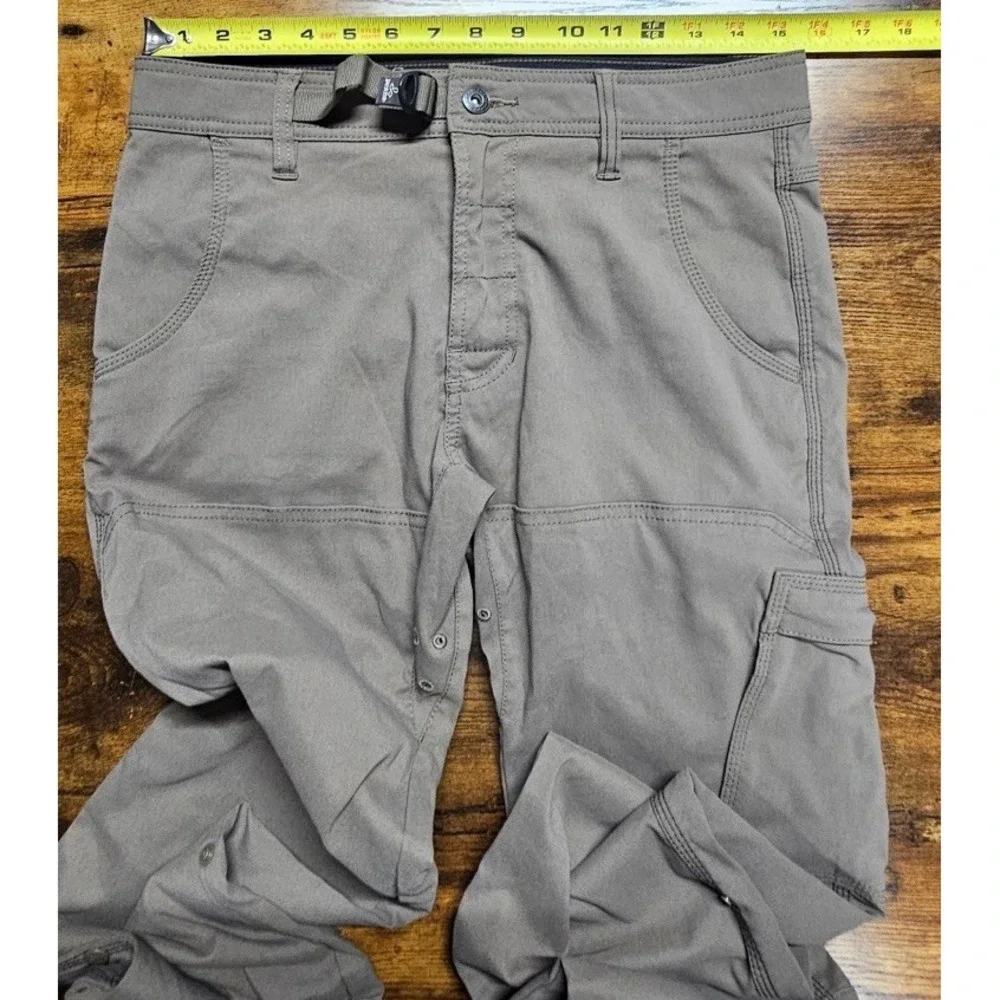 Prana Zion Straight Fit Cargo Pants Adult Size 30x29 Nylon Stretch Tan‎ Pocket